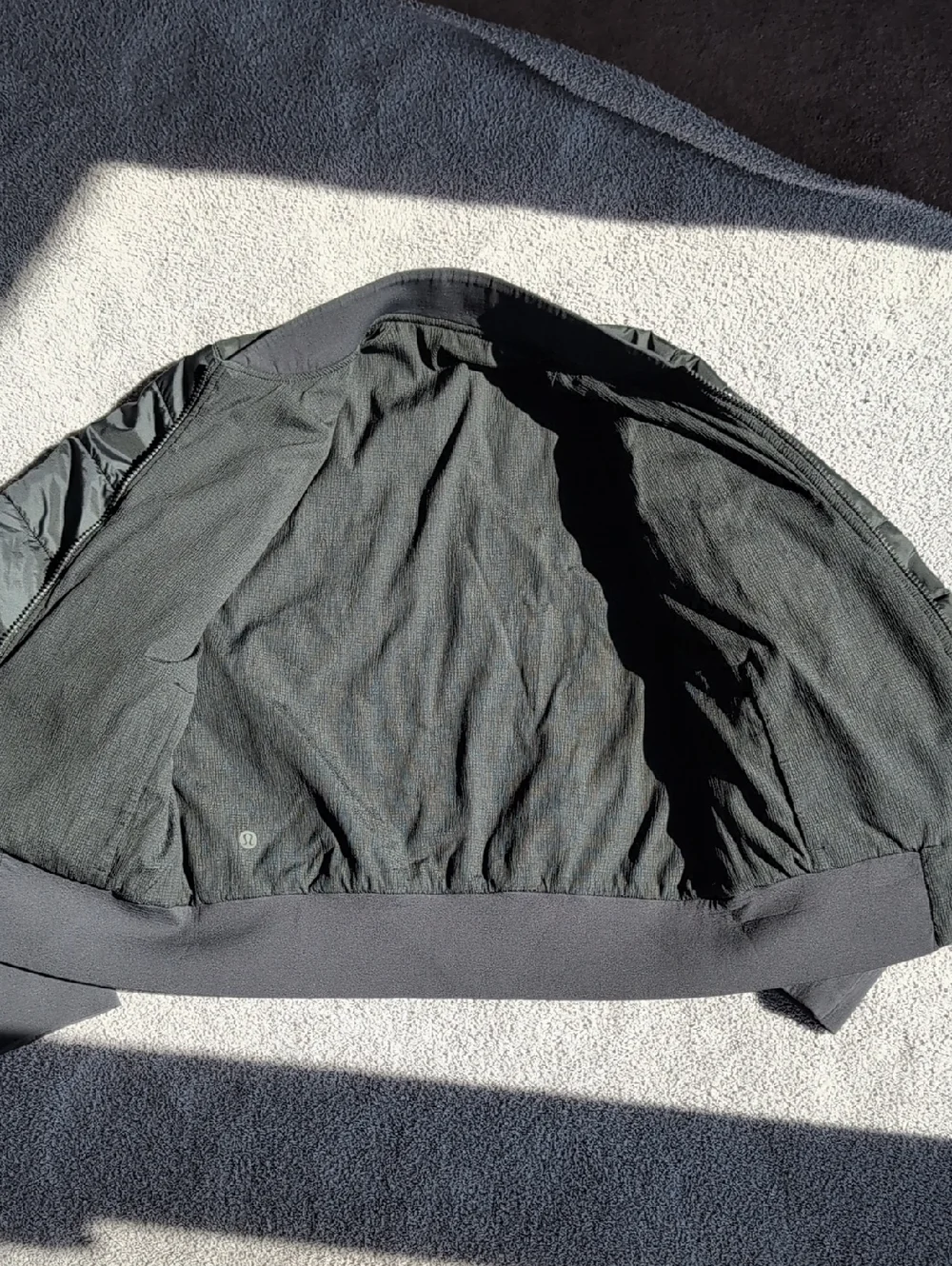 Lululemon Black Reversible Bomber Jacket Size 4